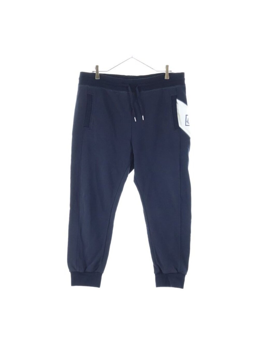 Moncler Logo Embroidery Pantalone Trousers Sweat Jogger Easy Pants Navy